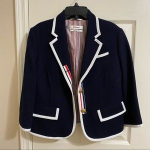 Navy Thom Browne target blazer, M